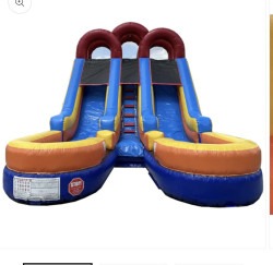 15'H Dual lane wet/dry slide